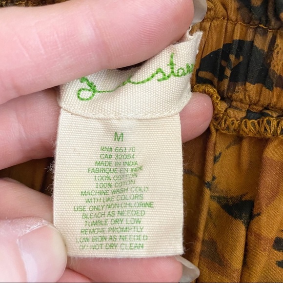 STARING AT STARS Paperbag Waist Cotton Floral Skirt Med Pockets Urban Outfitters - Picture 8 of 9